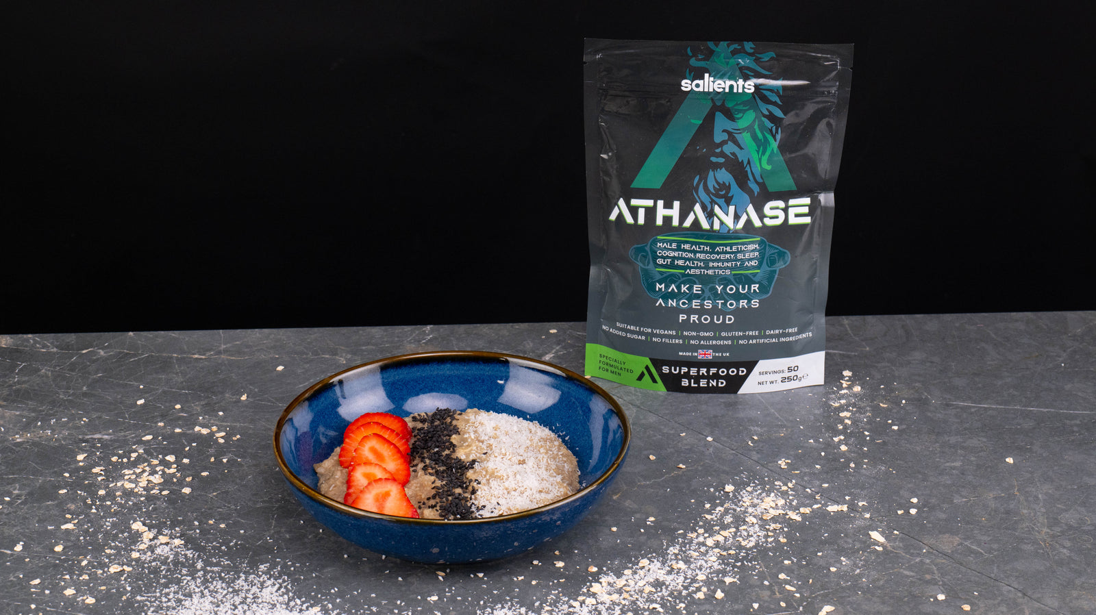Coconut, Chia and ATHANASE® Porridge